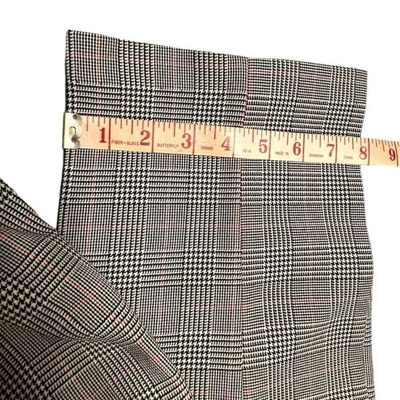Vintage 70s Cape Cod sportswear black and white check pleated pull on pants XXS - Picture 8 of 9